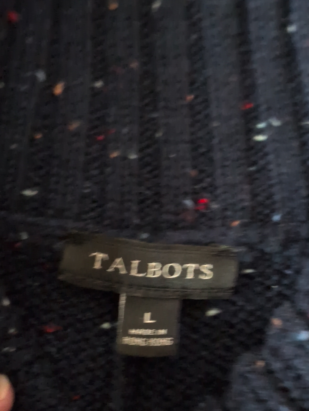 Talbots Long Sleeve Sweater Dress Size Large - Picture 4 of 6